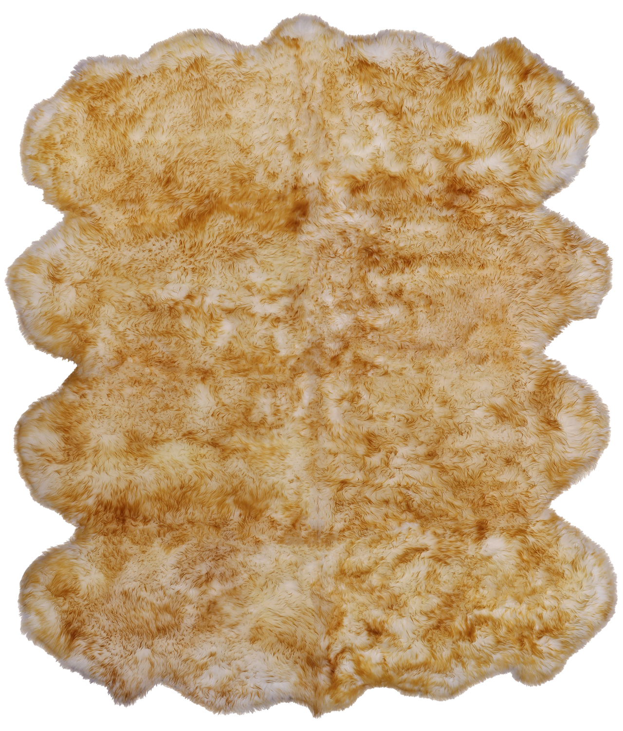 100% Natural New Zealand Sheepskin Brown Tip 6' 0" x 7' 0"