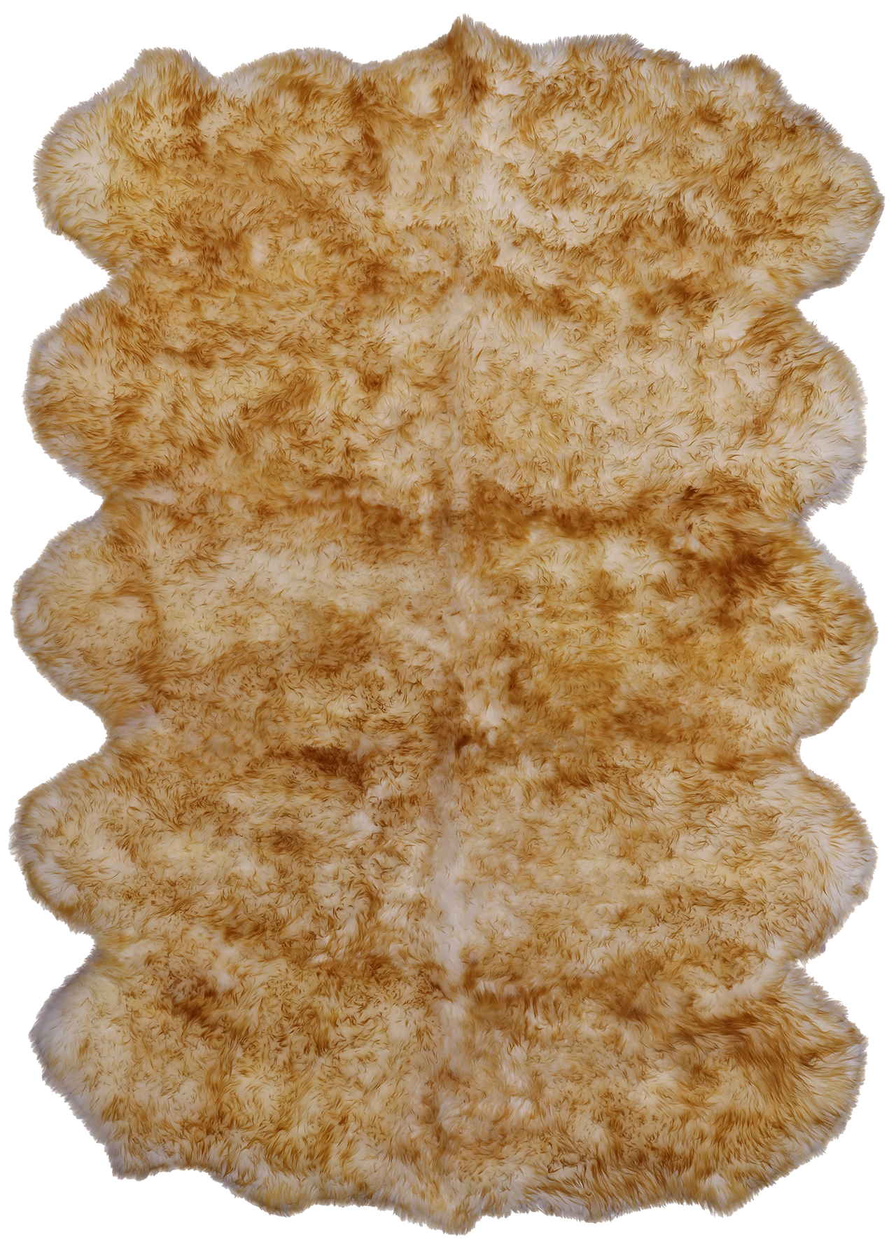 100% Natural New Zealand Sheepskin Brown Tip 6' 0" x 9' 0"