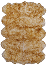 Thumbnail for 100% Natural New Zealand Sheepskin Brown Tip 6' 0