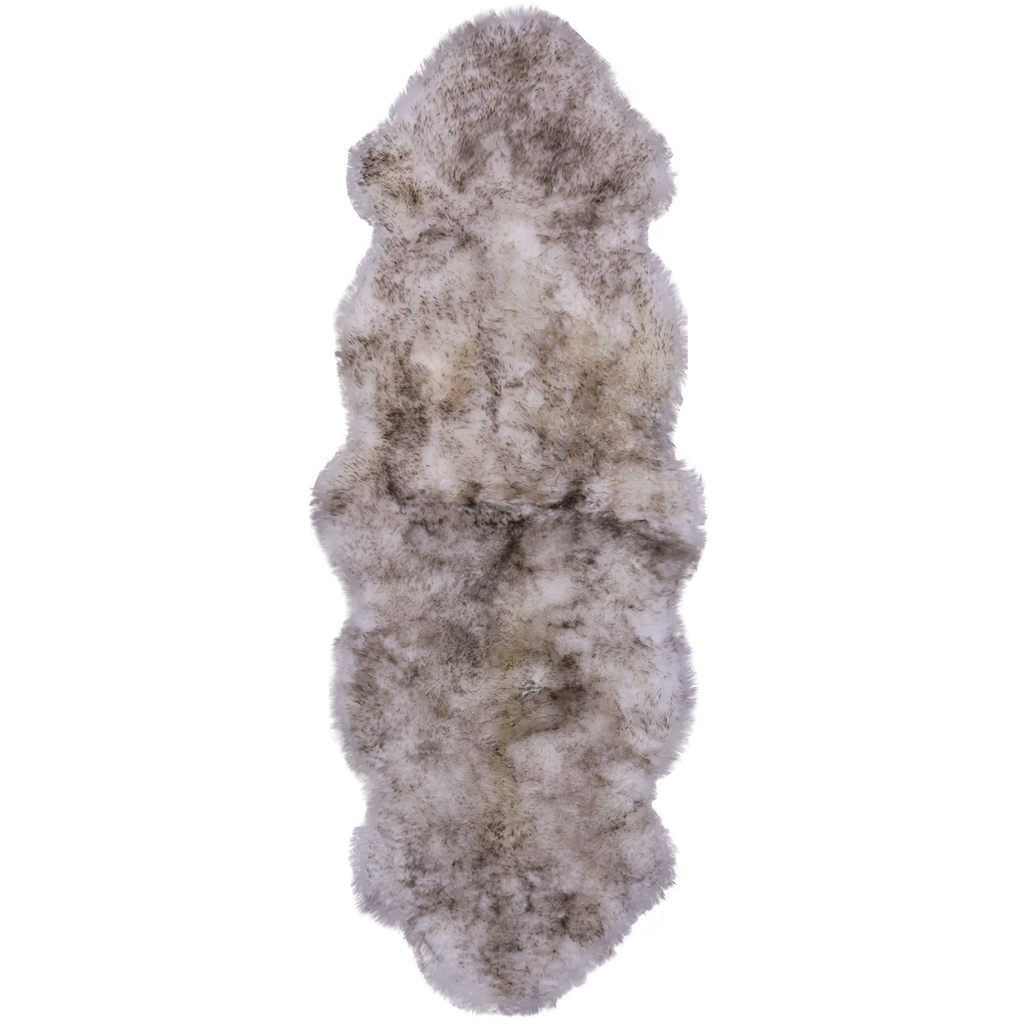 100% Natural New Zealand Sheepskin Wolf 2' 0" x 6' 0"