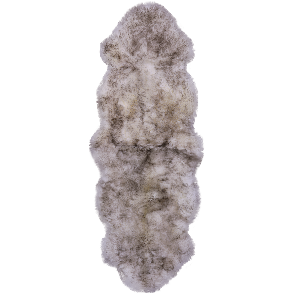 100% Natural New Zealand Sheepskin Wolf 2' 0" x 6' 0"
