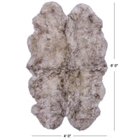 Thumbnail for 100% Natural New Zealand Sheepskin Wolf 4' 0