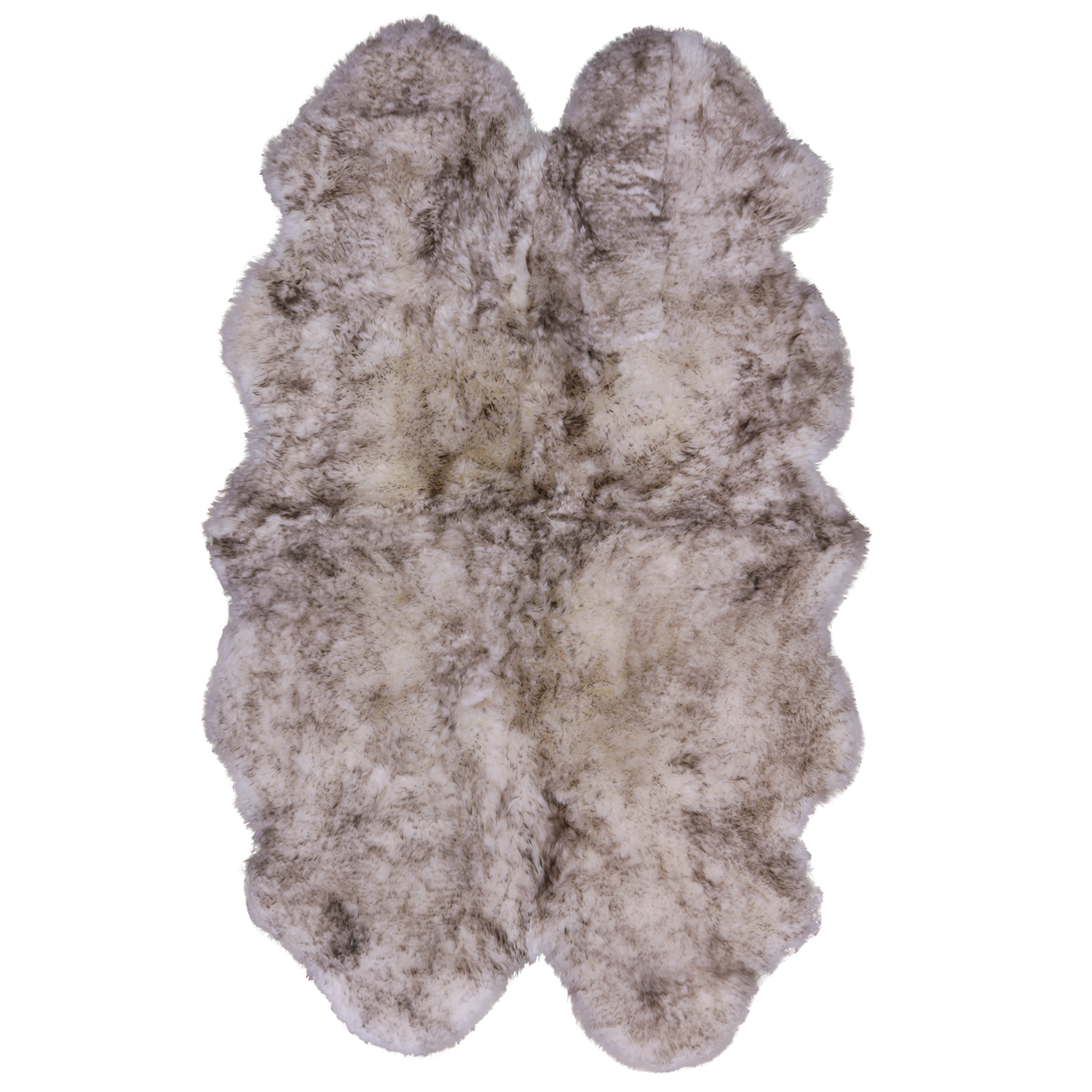 100% Natural New Zealand Sheepskin Wolf 4' 0" x 6' 0"