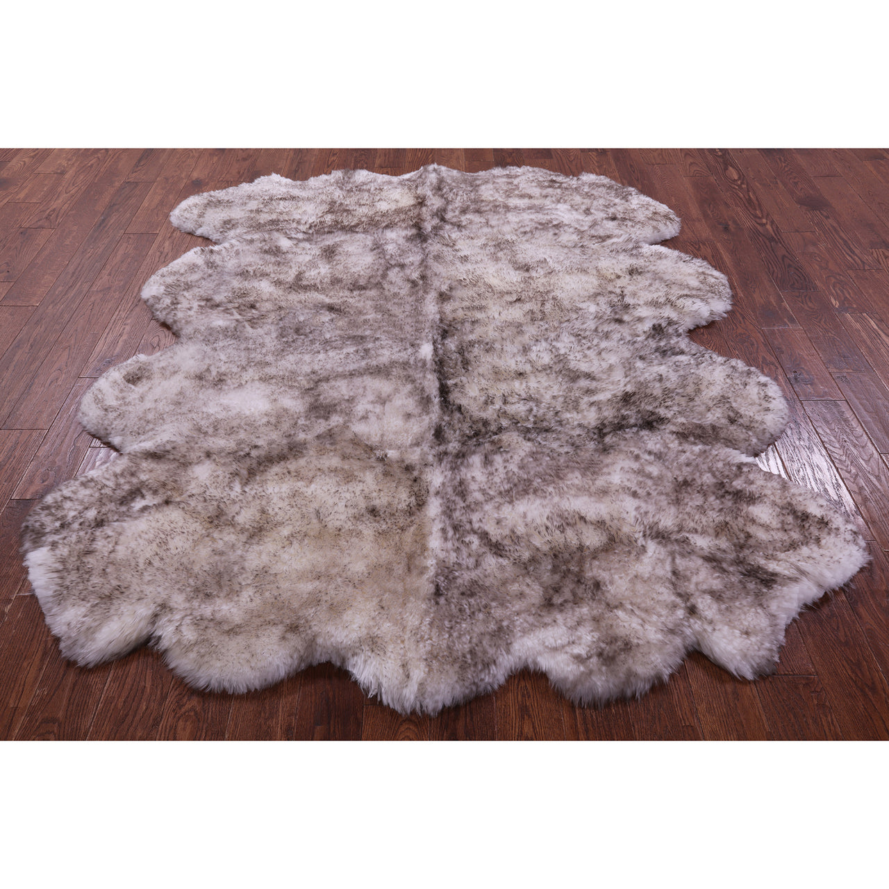 100% Natural New Zealand Sheepskin Wolf 6' 0" x 8' 0"