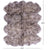 100% Natural New Zealand Sheepskin Wolf 6' 0" x 8' 0"