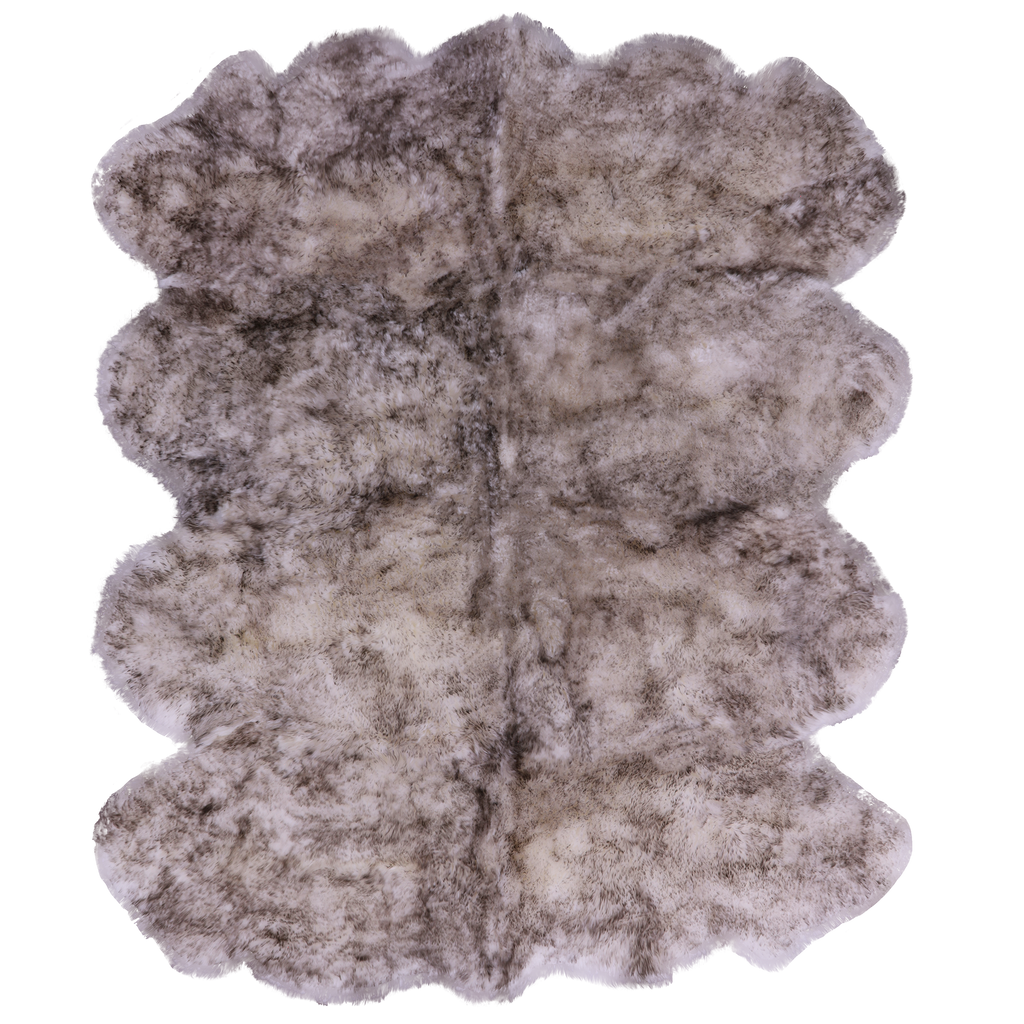 100% Natural New Zealand Sheepskin Wolf 6' 0" x 8' 0"