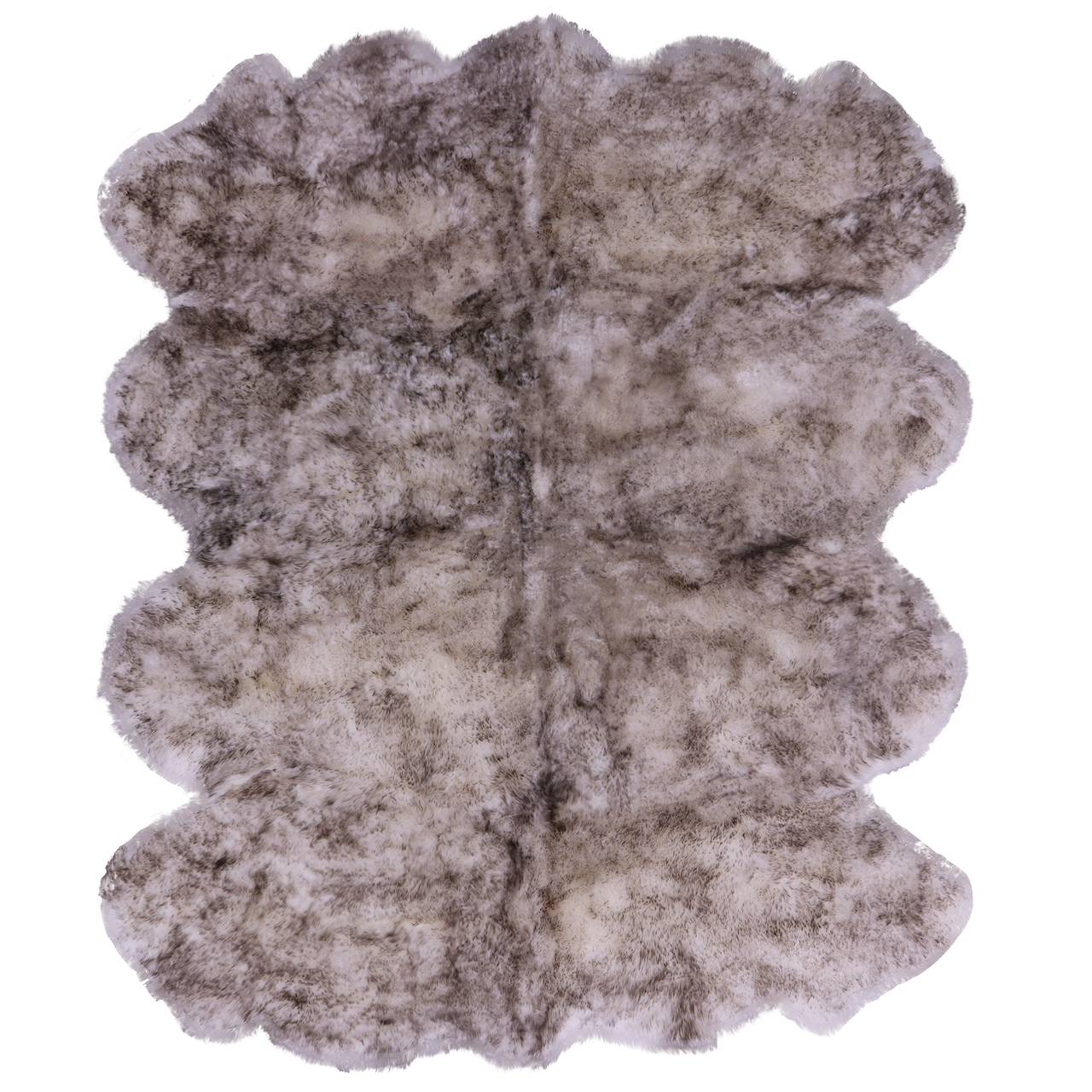 100% Natural New Zealand Sheepskin Wolf 6' 0" x 8' 0"