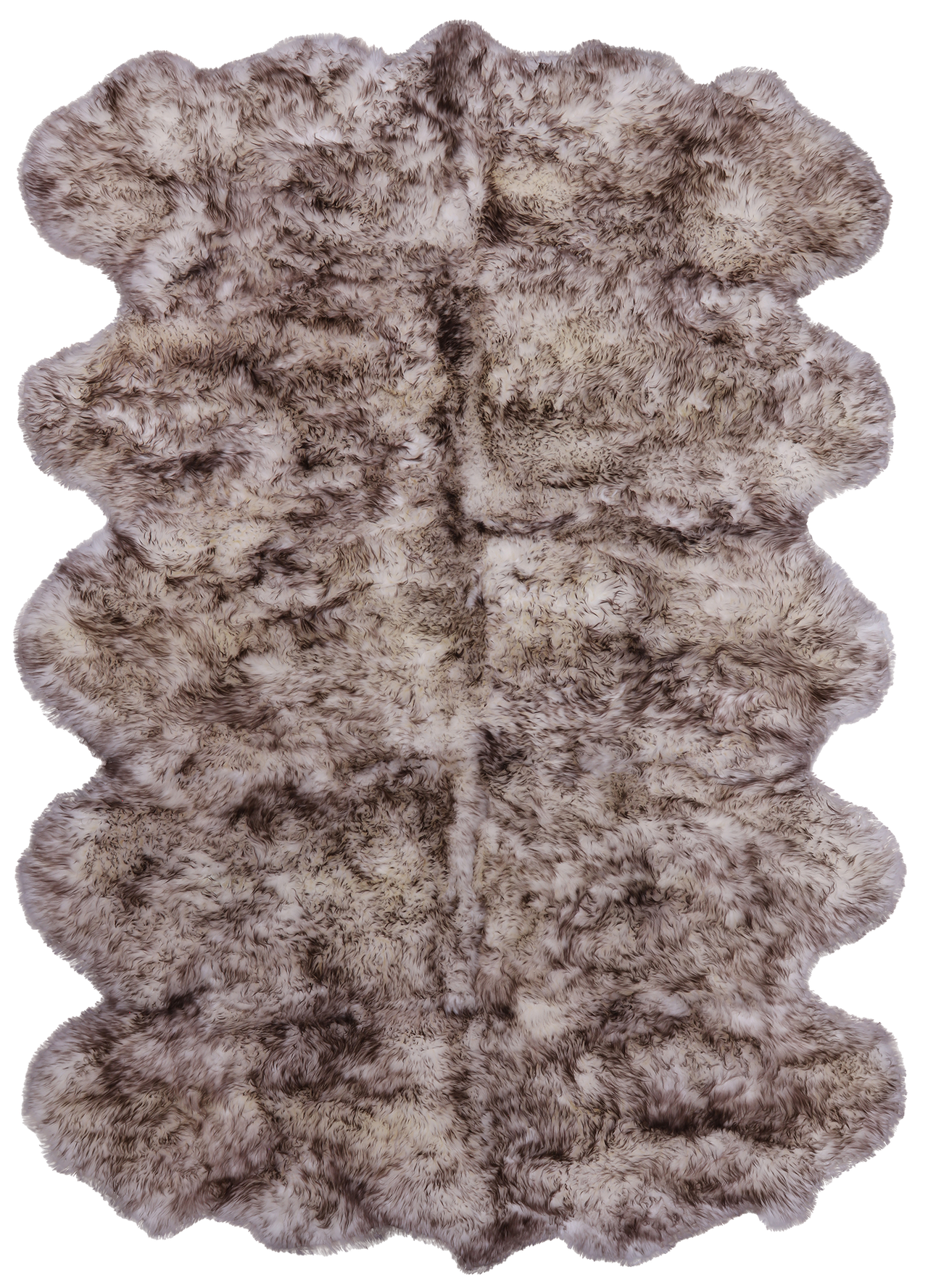 100% Natural New Zealand Sheepskin Wolf 6' 0" x 9' 0"