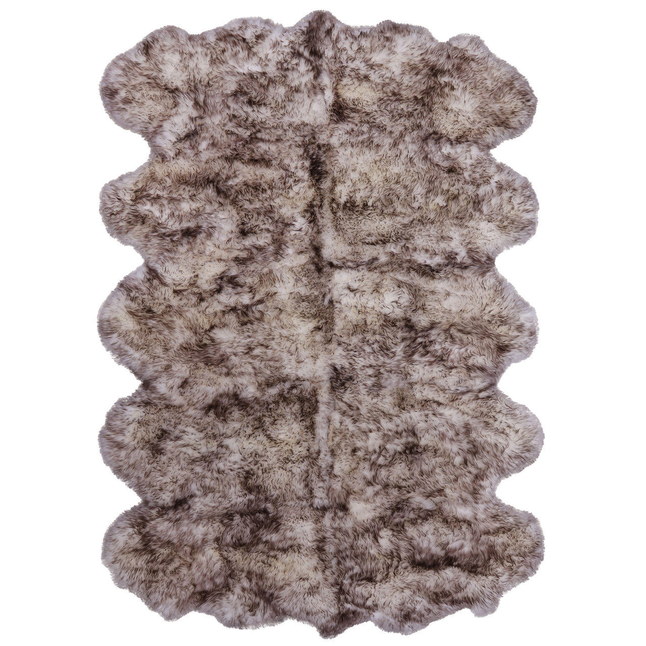 100% Natural New Zealand Sheepskin Wolf 6' 0" x 9' 0"