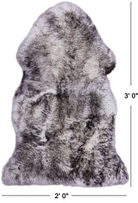 Thumbnail for 100% Natural New Zealand Sheepskin Black Tip 2' 0
