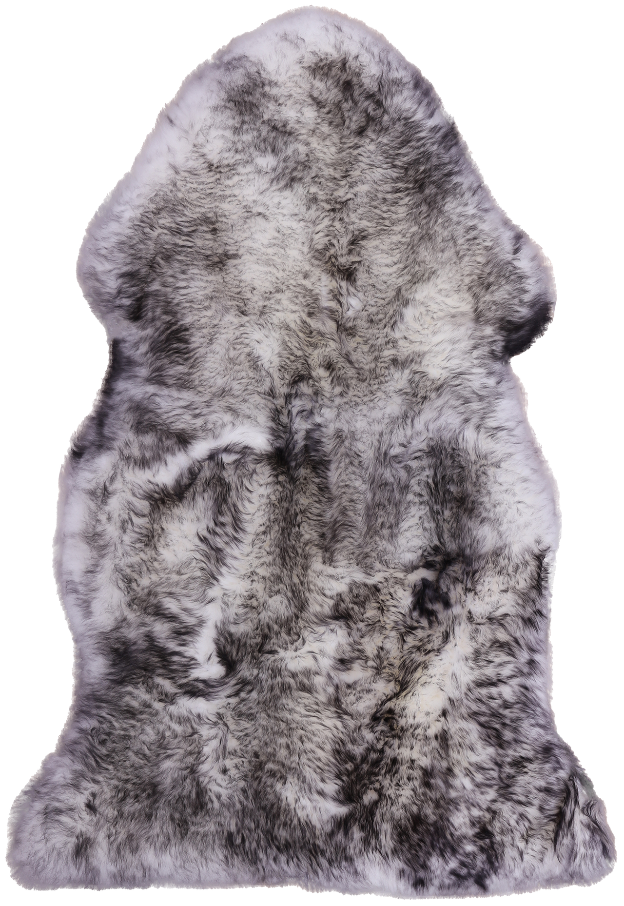 100% Natural New Zealand Sheepskin Black Tip 2' 0" x 3' 0"