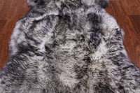 Thumbnail for 100% Natural New Zealand Sheepskin Black Tip 2' 0