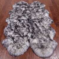 Thumbnail for 100% Natural New Zealand Sheepskin Black Tip 4' 0