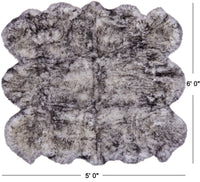 Thumbnail for 100% Natural New Zealand Sheepskin Black Tip 5' 0