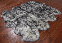 Thumbnail for 100% Natural New Zealand Sheepskin Black Tip 6' 0