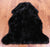 100% Natural New Zealand Sheepskin Black 2' 0" x 3' 0"