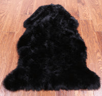 Thumbnail for 100% Natural New Zealand Sheepskin Black 2' 0