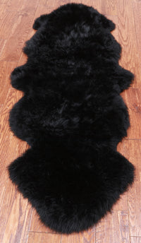 Thumbnail for 100% Natural New Zealand Sheepskin Black 2' 0