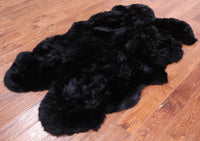 Thumbnail for 100% Natural New Zealand Sheepskin Black 4' 0
