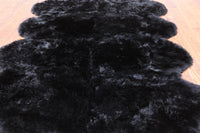 Thumbnail for 100% Natural New Zealand Sheepskin Black 6' 0