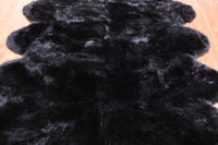 Thumbnail for 100% Natural New Zealand Sheepskin Black 6' 0