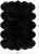 100% Natural New Zealand Sheepskin Black 6' 0" x 9' 0"