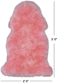 Thumbnail for 100% Natural New Zealand Sheepskin Pink 2' 0