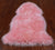 100% Natural New Zealand Sheepskin Pink 2' 0" x 3' 0"