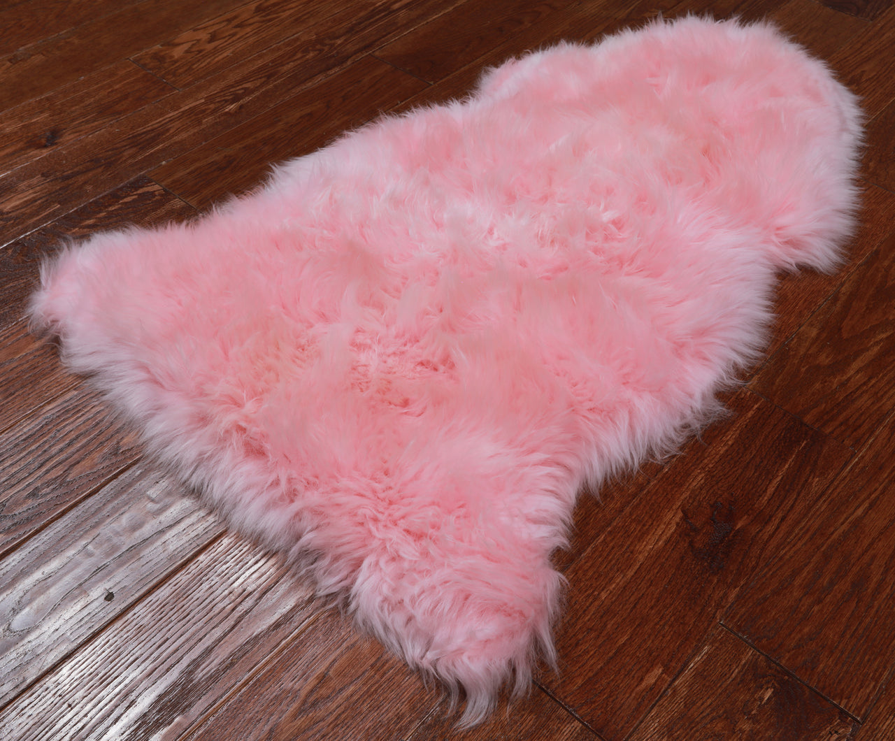 100% Natural New Zealand Sheepskin Pink 2' 0" x 3' 0"
