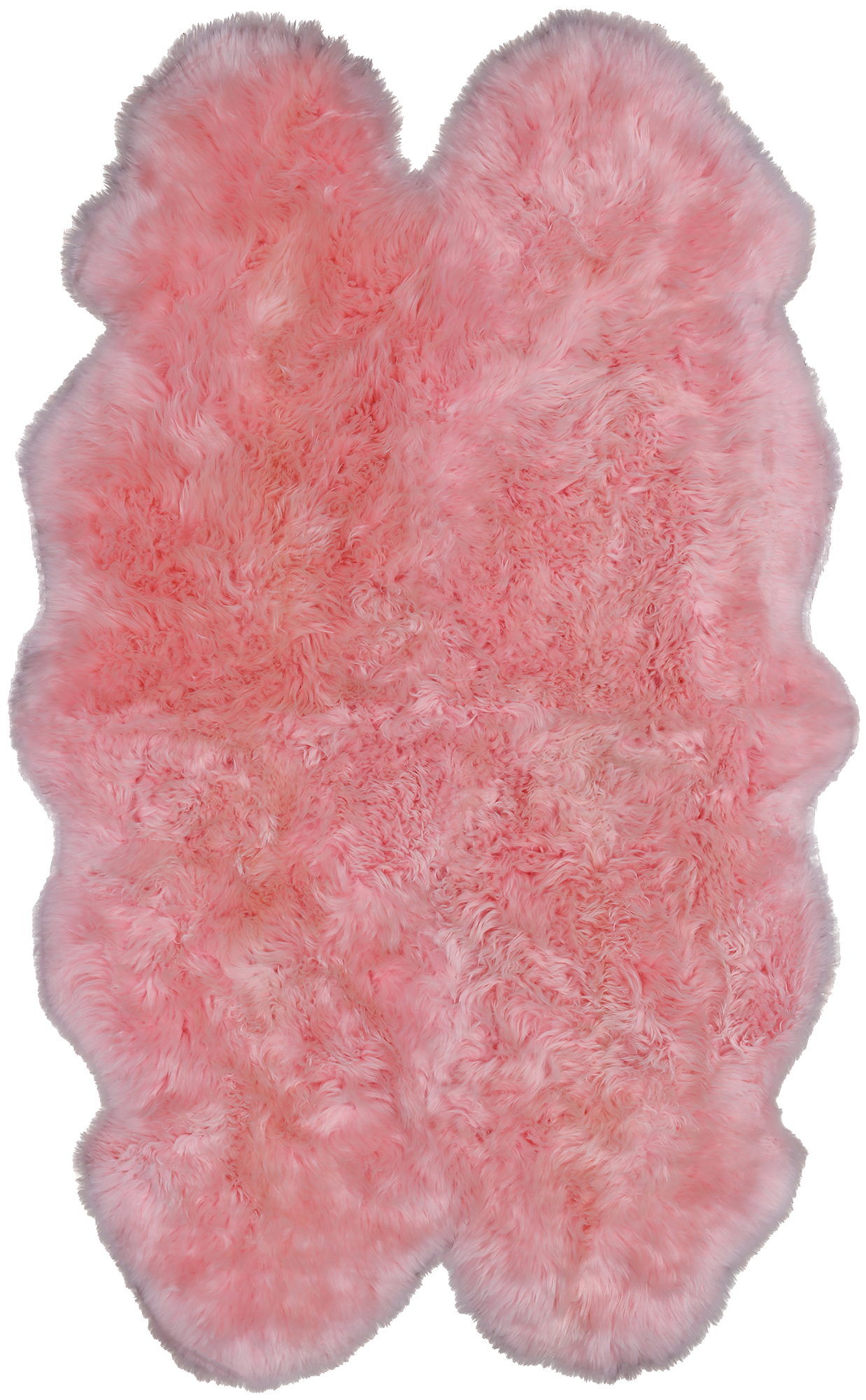 100% Natural New Zealand Sheepskin Pink 4' 0" x 6' 0"