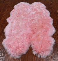 Thumbnail for 100% Natural New Zealand Sheepskin Pink 4' 0