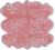 100% Natural New Zealand Sheepskin Pink 5' 0" x 6' 0"