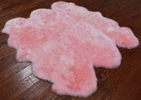 Thumbnail for 100% Natural New Zealand Sheepskin Pink 5' 0