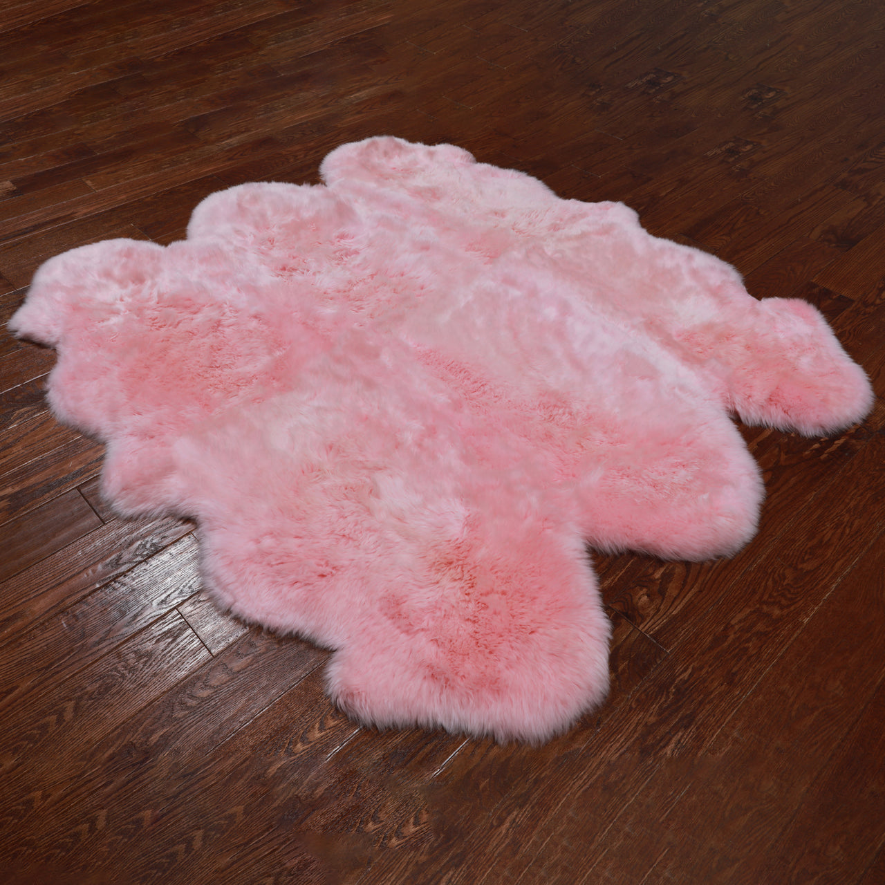 100% Natural New Zealand Sheepskin Pink 5' 0" x 6' 0"