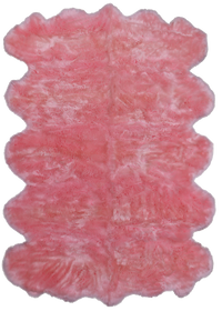 Thumbnail for 100% Natural New Zealand Sheepskin Pink 6' 0