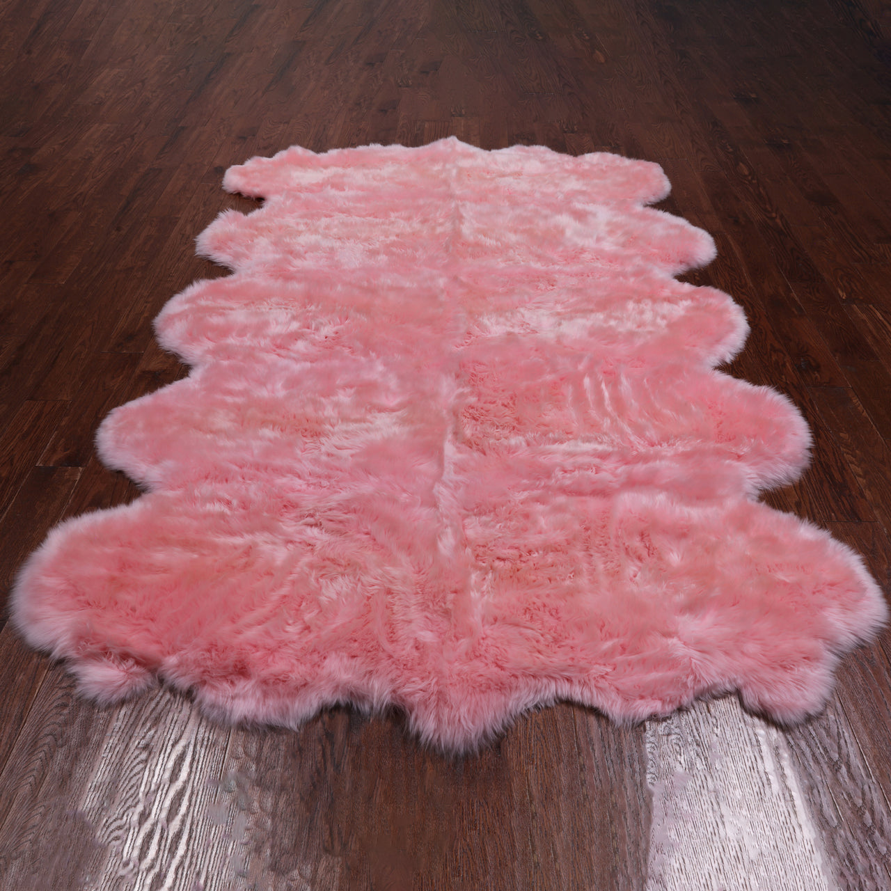 100% Natural New Zealand Sheepskin Pink 6' 0" x 9' 0"