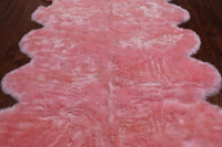 Thumbnail for 100% Natural New Zealand Sheepskin Pink 6' 0
