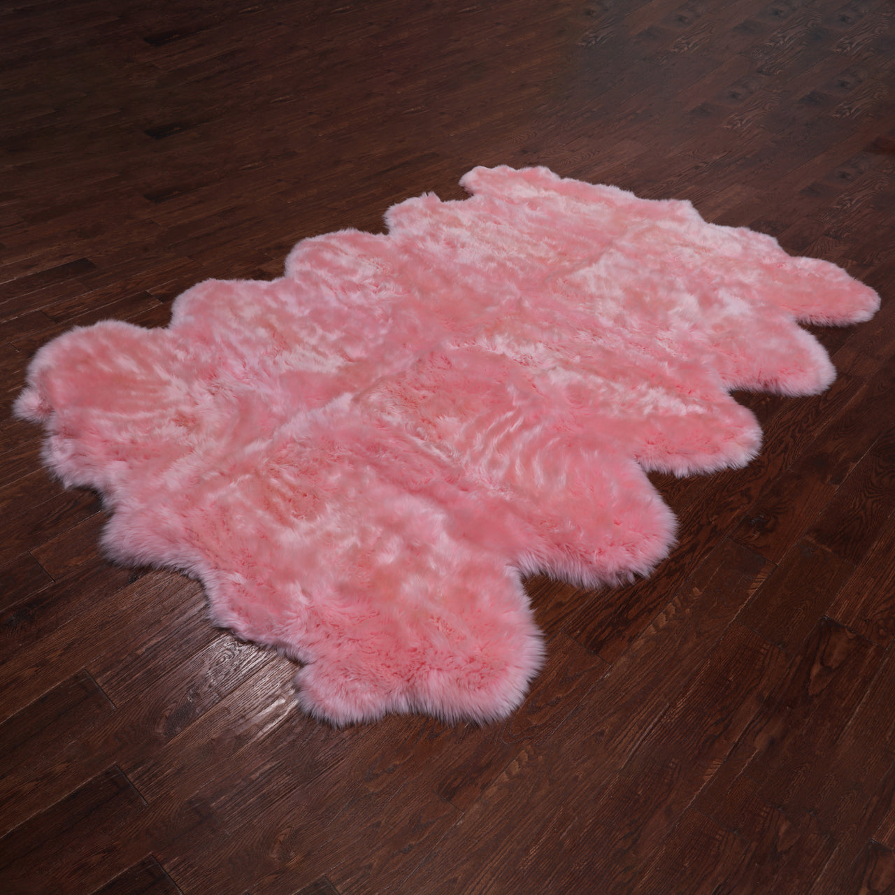 100% Natural New Zealand Sheepskin Pink 6' 0" x 9' 0"