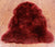 100% Natural New Zealand Sheepskin Burgundy 2' 0" x 3' 0"