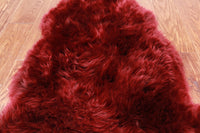 Thumbnail for 100% Natural New Zealand Sheepskin Burgundy 2' 0