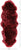 100% Natural New Zealand Sheepskin Burgundy 2' 0" x 6' 0"
