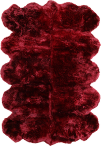 Thumbnail for 100% Natural New Zealand Sheepskin Burgundy 6' 0
