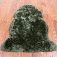 Thumbnail for 100% Natural New Zealand Sheepskin Green 2' 0