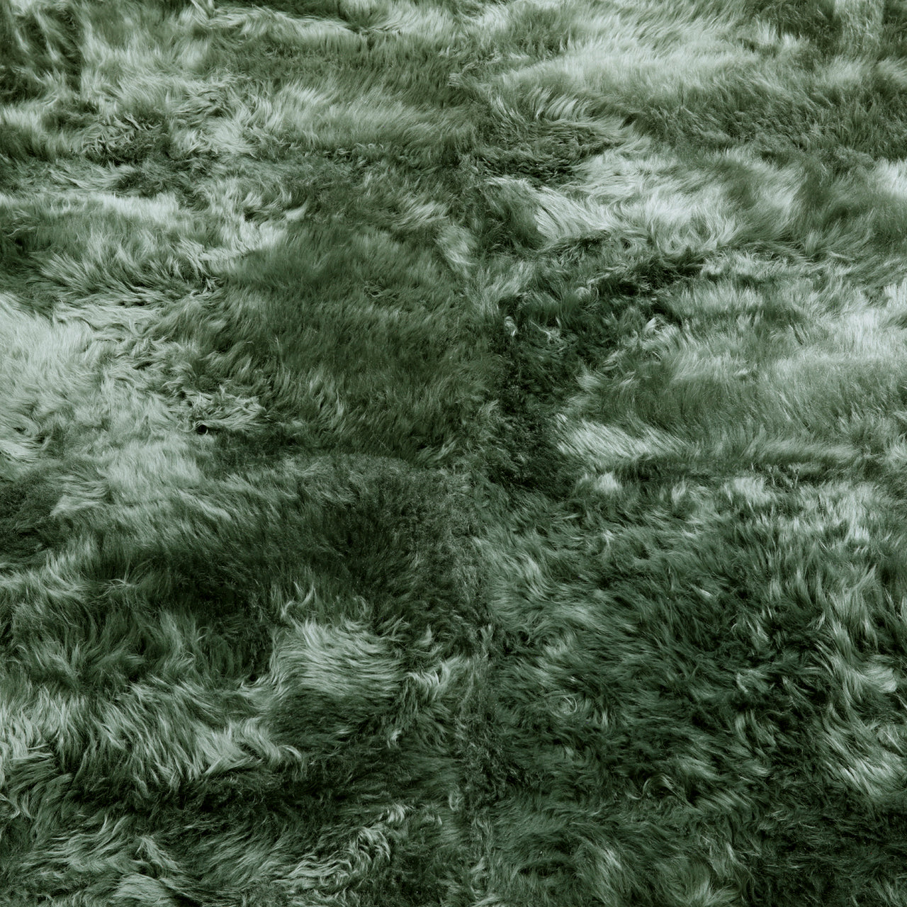 100% Natural New Zealand Sheepskin Green 5' 0" x 6' 0"