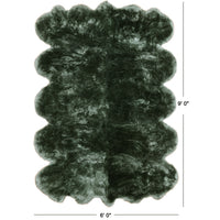 Thumbnail for 100% Natural New Zealand Sheepskin Green 6' 0