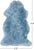 100% Natural New Zealand Sheepskin Blue 2' 0" x 3' 0"
