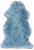 100% Natural New Zealand Sheepskin Blue 2' 0" x 3' 0"