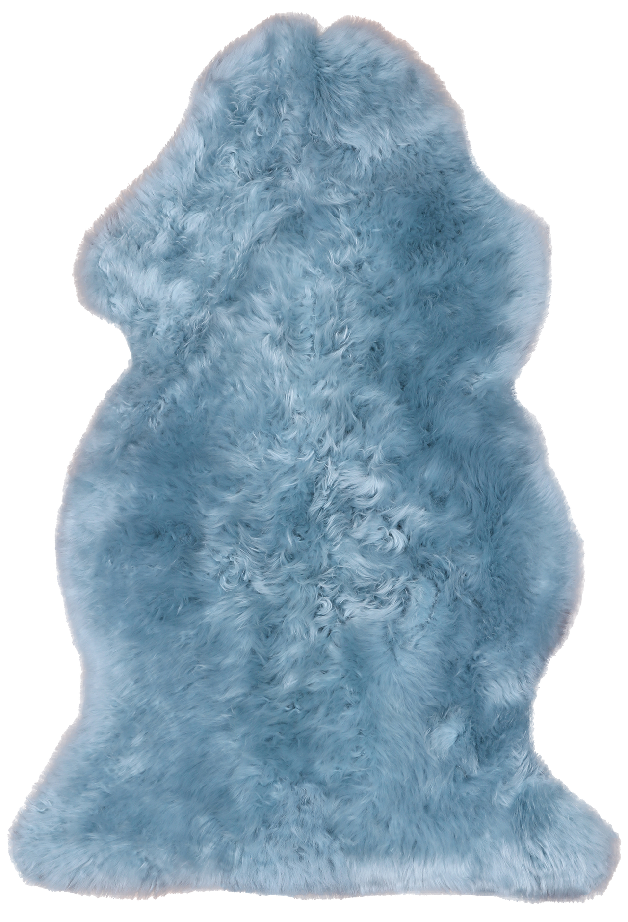 100% Natural New Zealand Sheepskin Blue 2' 0" x 3' 0"