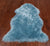 100% Natural New Zealand Sheepskin Blue 2' 0" x 3' 0"