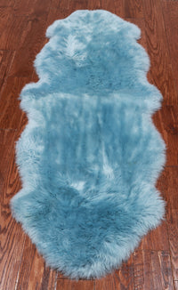 Thumbnail for 100% Natural New Zealand Sheepskin Blue 2' 0